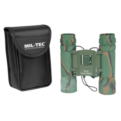 BINOCULAR PLEGABLE MILTEC 10x25 MULTICAM