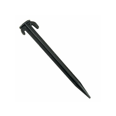 PIQUETAS PVC NEGRO 20CM PACK 10 UNID