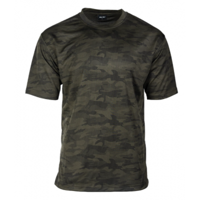 CAMISETA MALLA MILTEC WOODLAND NEGRO