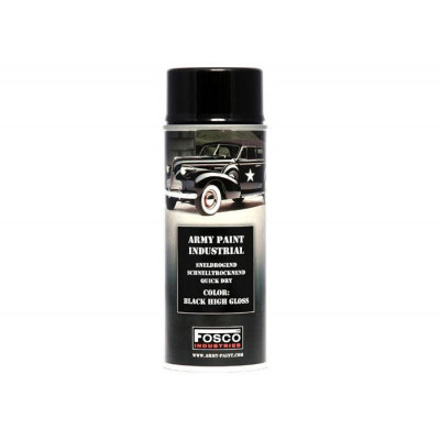 PINTURA SPRAY MILITAR FOSCO 400 ML. GLOSS BLACK