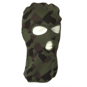 BALACLAVA 3 AGUJEROS ACRILICO CAMO