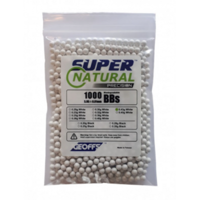 Bolas Airsoft Geoffs Super 0.43g BIO 1000Rds Precision // ARMYCOP.ES