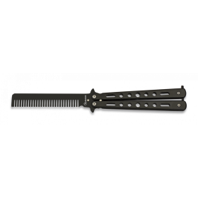 ABANICO PEINE NEGRO 10 CM // ARMYCOP.ES
