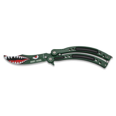 ABANICO NAVAJA ANGRY SHARK HOJA 10.20 CM