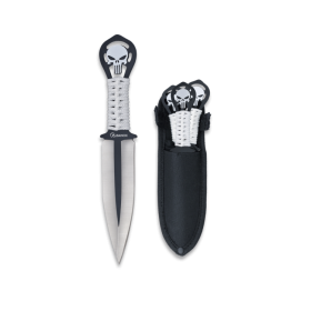 LANZADORES SET 3 CUCHILLOS CALAVERA 9.90 CM