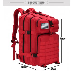 MOCHILA MOLLE 45 LITROS ROJA