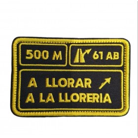 PARCHE A LLORAR NEGRO/AMARILLO
