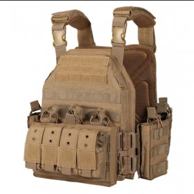 CHALECO TACTICO MOLLE COLOR TAN