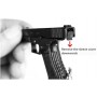 LLAVERO DE PISTOLA GLOCK 17 MARRON CORREDERA  NEGRA