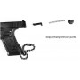 LLAVERO DE PISTOLA GLOCK 17 MARRON CORREDERA  NEGRA