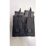 PORTACARGADOR DOBLE M4 Y PISTOLA NEGRO