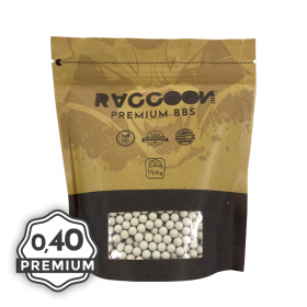 Bolas Airsoft Raccoon 0,40g BIO 0.5kg Premium Blancas // ARMYCOP.ES