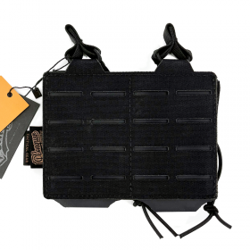 PORTACARGADOR DOBLE CONQUER TACTICAL NEGRO