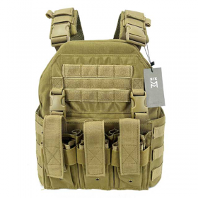 CHALECO TACTICO SIXMM TAN