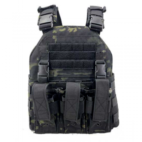 CHALECO TACTICO SIXMM MULTICAM BLACK
