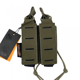 PORTACARGADOR DOBLE DE PISTOLA CONQUER RANGER GREEN