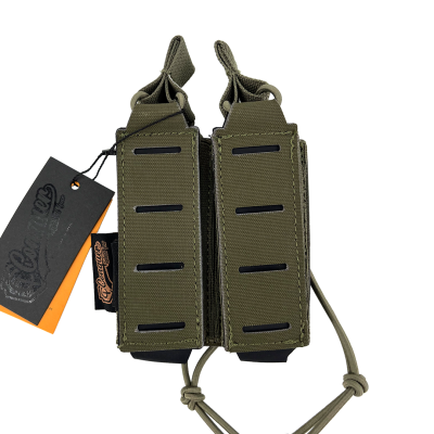PORTACARGADOR DOBLE DE PISTOLA CONQUER RANGER GREEN