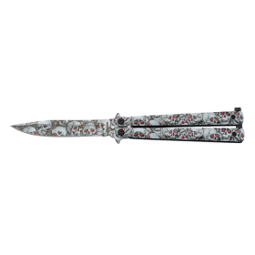 ABANICO 3D CALAVERAS HOJA: 10