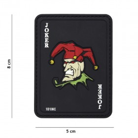 PARCHE 3D PVC JOKER NEGRO
