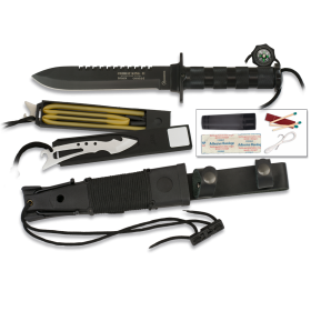 CUCHILLO COMBAT KING 2 SUPERVIVENCIA NEGRO