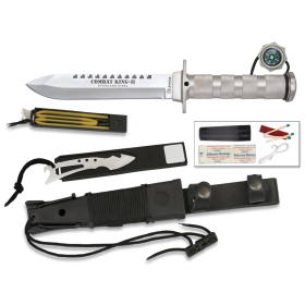 CUCHILLO COMBAT KING 2 SUPERVIVENCIA PLATA