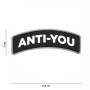 PARCHE PVC 3D ANTI-YOU NEGRO