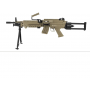 MK AIRSOFT  AMETRALLADORA APOYO 249 FN HERSTAL POLIMERO TAN