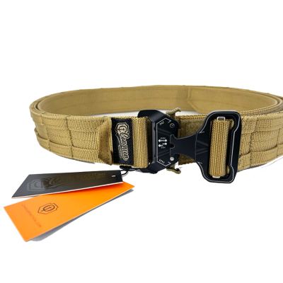 CINTURON CEÑIDOR MOLLE CONQUER DOUBLE BELT VERDE TAN