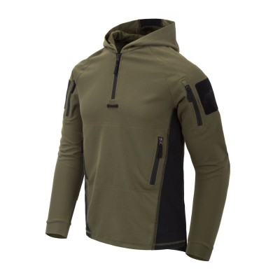 HELIKON SUDADERA CON CAPUCHA RANGER TOPCOOL OLIVA GREEN/NEGRO