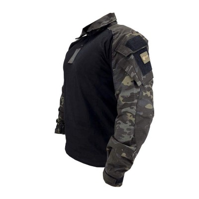 CONQUER DLX CAMISA DE COMBATE MULTICAM BLACK