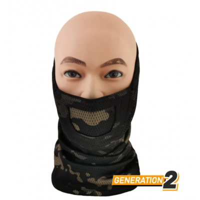 MASCARA FACE WARRIOR MULTICAM BLACK - CYGNUS ARMORY