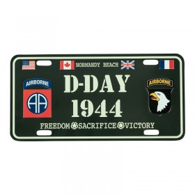 PLACA LICENCIA D-DAY NORMANDY BEACH