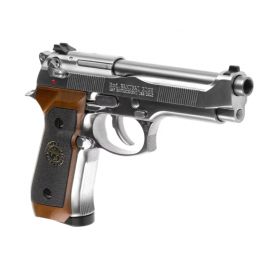 Pistola Airsoft We M92 Samurai Edge Biohazard Silver // ARMYCOP.ES