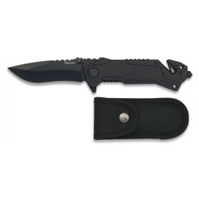 NAVAJA TACTICA NEGRA HOJA 8.10CM