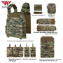 CHALECO TACTICO MOLLE KT YAKEDA MULTICAM