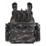 CHALECO TACTICO MOLLE VT83 YAKEDA MULTICAM NEGRO