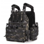 CHALECO TACTICO MOLLE VT83 YAKEDA MULTICAM NEGRO