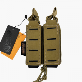 PORTACARGADOR DOBLE DE PISTOLA CONQUER COYOTE