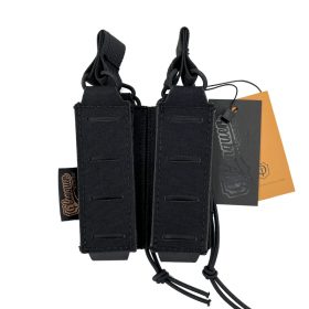 PORTACARGADOR DOBLE DE PISTOLA CONQUER NEGRO