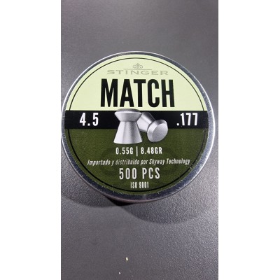 Balines de Copa Stinger Match 4,5mm 500 Unid. // ARMYCOP.ES