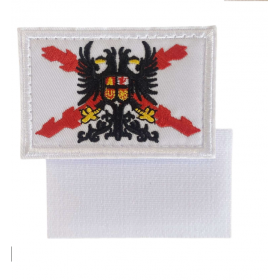 PARCHE CON VELCRO BORGOÑA 8X5CM