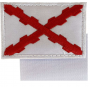 PARCHE CON VELCRO BORGOÑA 8X5,4CM TELA