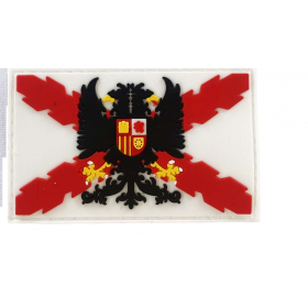 PARCHE CON VELCRO BORGOÑA 8X5CM PVC