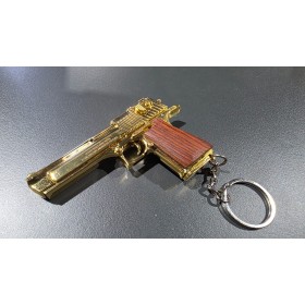 LLAVERO METALICO DESERT EAGLE DORADO