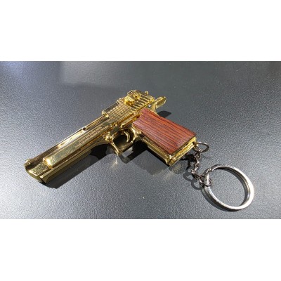LLAVERO METALICO DESERT EAGLE DORADO