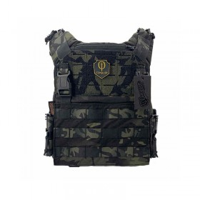 CHALECO CONQUER CQR G2 PLATE CARRIER MULTICAM BLACK