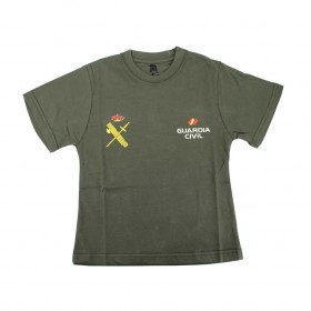 CAMISETA NIÑO GUARDIA CIVIL VERDE INMORTAL WARRIOR