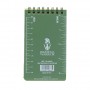 LIBRETA WATERPROOF IMMORTAL 12 X 8 CM VERDE