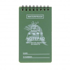 LIBRETA WATERPROOF IMMORTAL 12 X 8 CM VERDE