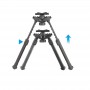BIPODE PLEGABLE Y EXTENSIBLE PARA M-LOCK NEGRO